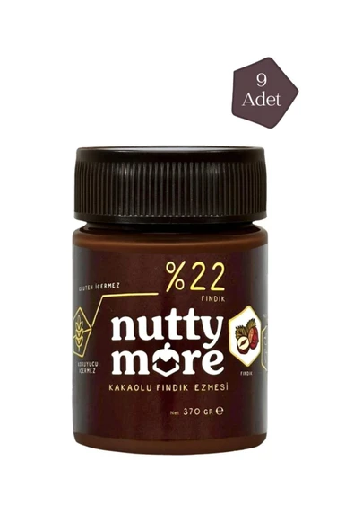 %22 Kakaolu Fındık Ezmesi 370 gr x 9 Adet ürün görseli 1
