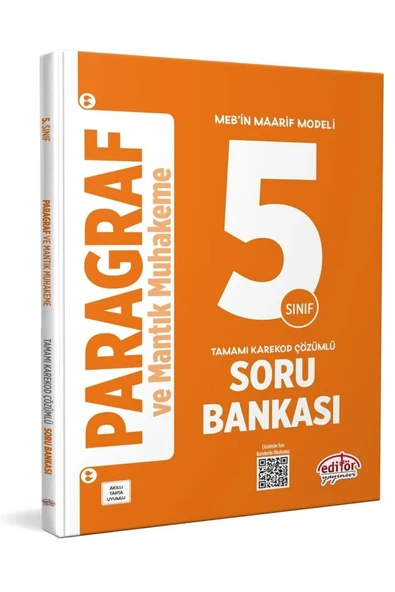 5. Sınıf Paragraf ve Mantık Muhakeme Soru Bankası / Kolektif / Editör Yayınevi / 9786052803967 ürün görseli 1