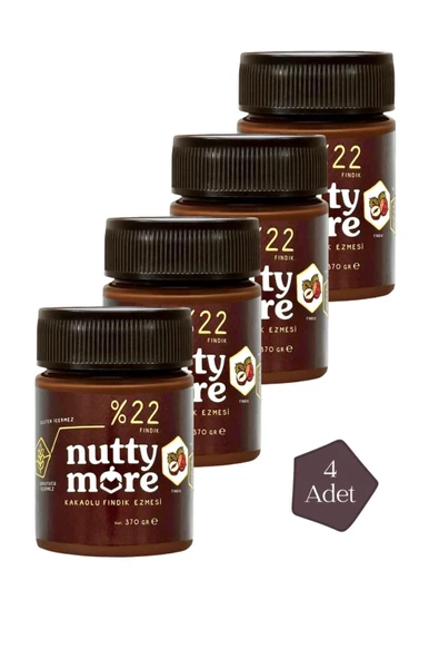 %22 Kakaolu Fındık Ezmesi 370 gr x 4 Adet ürün görseli 1
