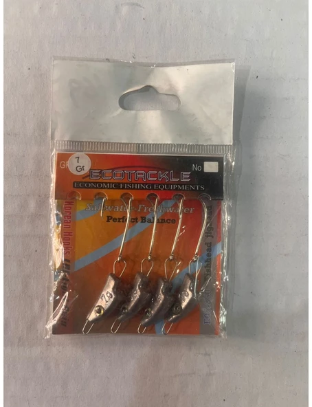 ECOTACKLE GRİ RENKLİ BALIK KAFALI 7 GRAM  HAREKETLİ ZOKA ürün görseli 1