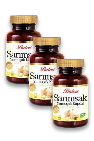 Balen Sarımsak Yağı 450 mg 100 Kapsül 3'lü ürün görseli 1
