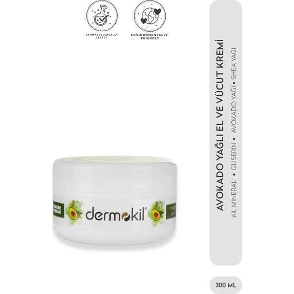 Dermokil Avokado Özlü El Ve Yüz Kremi NeMlendirici Etkiyle 300 Ml Yumuşak Cilt İçin ürün görseli 1