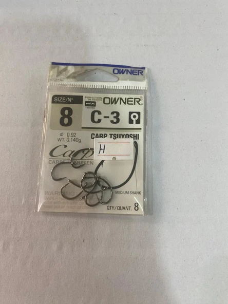 OWNER CARP TSUYOHI C-3  NO :8  OLTA İĞNESİ ürün görseli 1