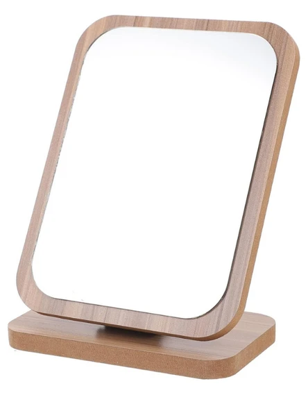 El Aynası Masa Aynası Makyaj Aynası Eğim Ayarlanabilir Kare Makeup Mirror 18cm Menteşeli ürün görseli 1