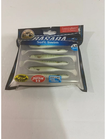 LUCKY JOHN BASARA SOFT SWİM  3.5''140403-PG11 SİLİKON YEM ürün görseli 1