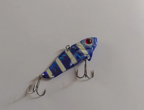 STRİKE PRO JG005D 5.5 CM VİBRASYON JİG YEM GLOW SIN48L (PURPLE ZEBRA) ürün görseli 1