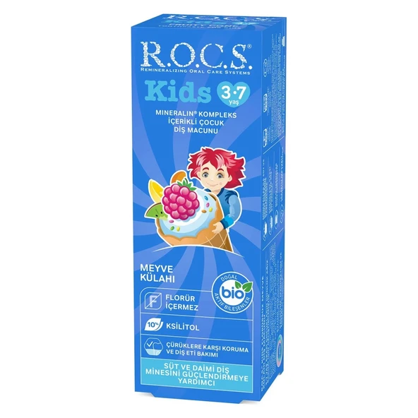 .Kids Diş Macunu 3-7 Yaş 35 ml Meyve Külahı ürün görseli 1