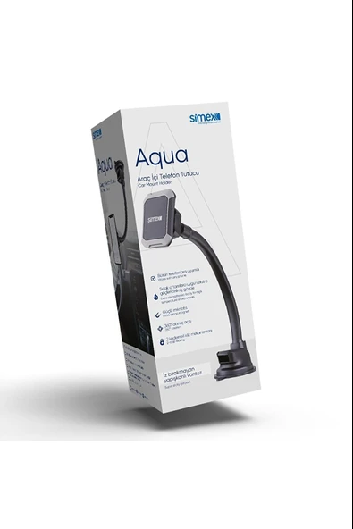 Simex Aqua Vantuzlu Araç Içi Telefon Tutucu Akrobat 360 ürün görseli 1