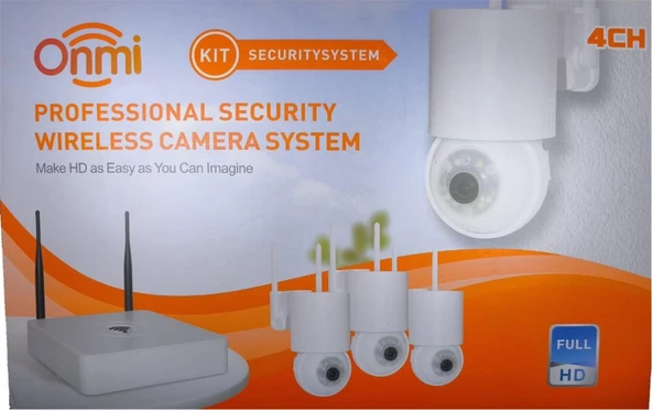 Apronx DS440 4 Kanal Nvr + 3Mp 4 Kamera Full Color Mik. PTZ Wifi Set ürün görseli 1