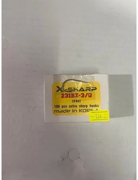 RİVER X-SHARP 231BZ-3/0 (530 MUADİLİ) OLTA İĞNESİ ürün görseli 1