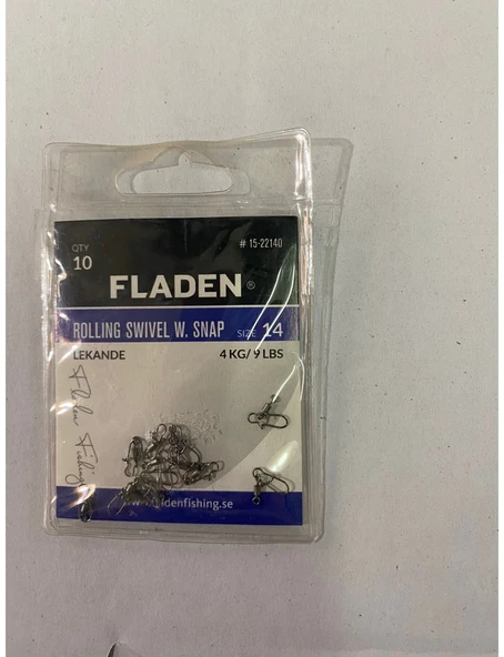 FLADEN ROLLING SWIVEL SNAP NO:14 #152208 HIZLI DEĞİŞİM KLİPSİ ürün görseli 1
