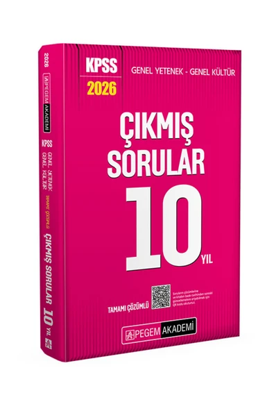 Pegem KPSS Çıkmış Sorular Son 10 Yıl ürün görseli 1
