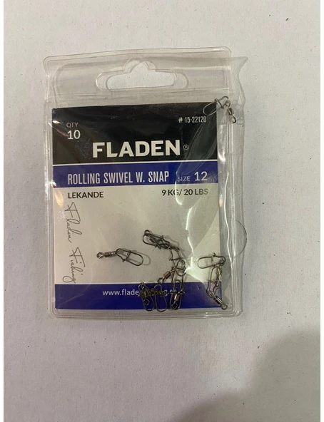 FLADEN ROLLING SWIVEL SNAP NO:12 #152208 HIZLI DEĞİŞİM KLİPSİ ürün görseli 1