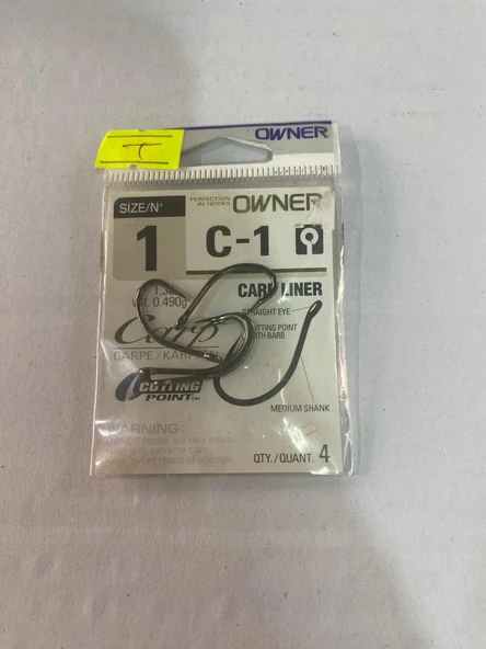 OWNER C-1 CARP LİNER NO:1 OLTA İĞNESİ ürün görseli 1