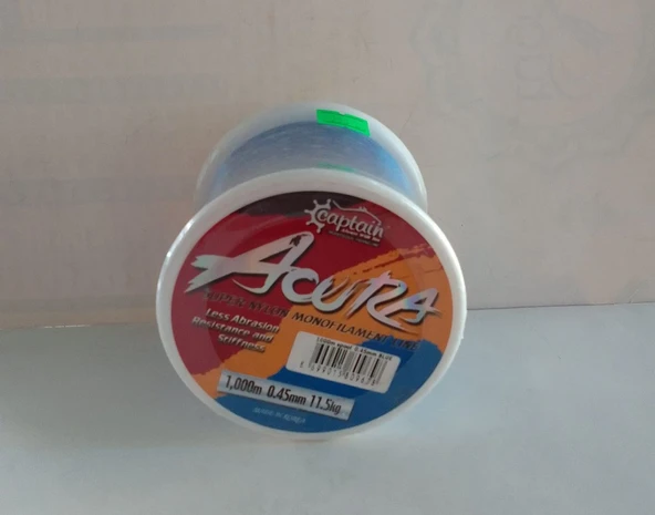 Captain Acura 1.000mt Monofilament Misina Mavi 0.45 mm ürün görseli 1
