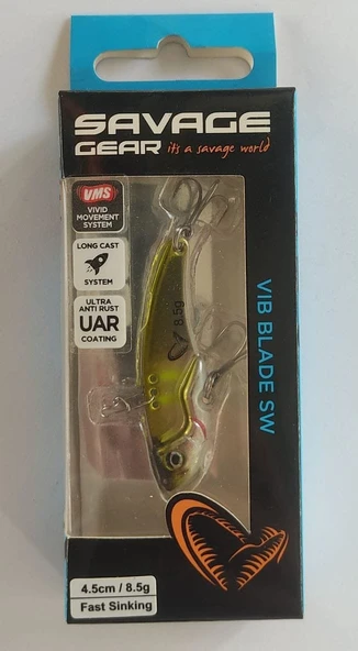 SAVAGE GEAR 3D VIB BLADE 4.5 CM ,8.5 GR MIRROR AYU  BALIK YEM VİBRASYON 73576 ürün görseli 1