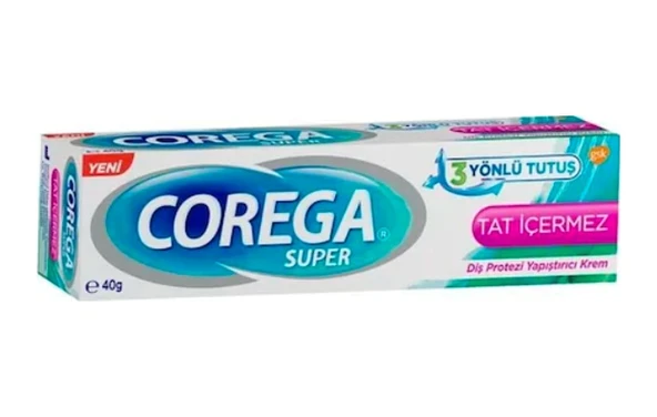 Corega Super Tat İçermez Diş Protezi Yapıştırıcı Krem 40 G ürün görseli 1
