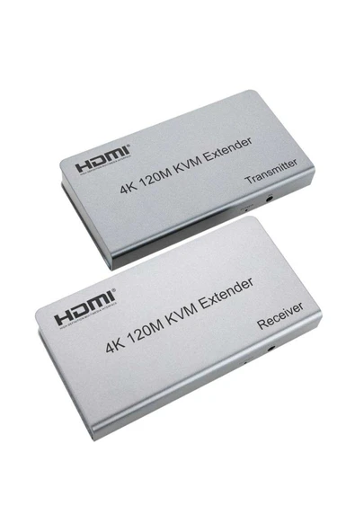 Cat6 4K 120 Metre Kvm Usb Extender HDM Uzun Mesafe Görüntü ve Kontrol Aktarımı Sunum TV ürün görseli 1