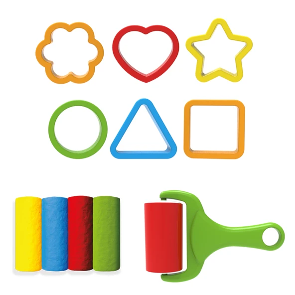 Dede Art Craft Geometrik Şekiller Hamur Set 200 gr - Resim 3