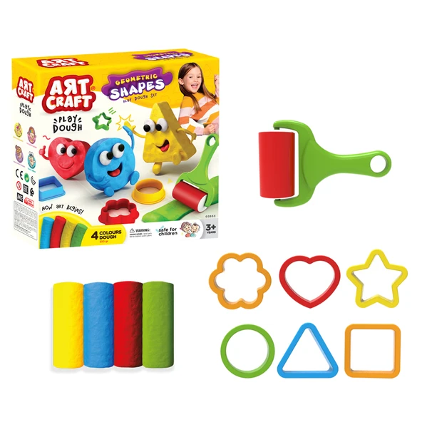 Dede Art Craft Geometrik Şekiller Hamur Set 200 gr ürün görseli 1
