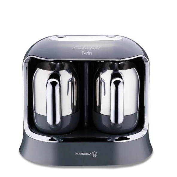 KORKMAZ A861-09 KAHVEKOLİK TWIN KAHVE MAKİNESİ COSMİCA/KROM ürün görseli 1