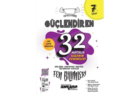 7.Sınıf Güçlendiren 32 Haftalık Fen Bilimleri ürün görseli 1