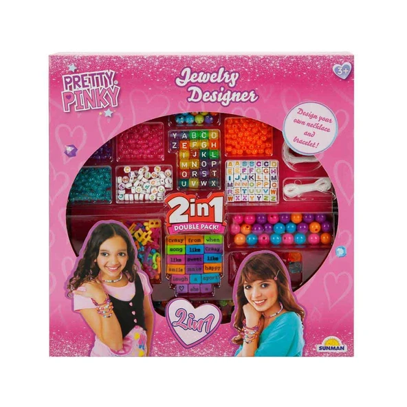 Pretty Pinky 2in1 Harfli Boncuk Hobi Seti ürün görseli 1