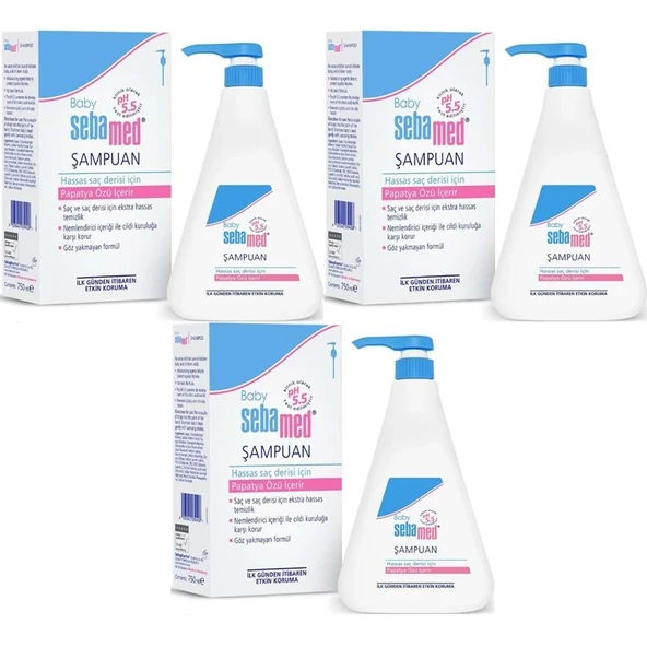 Sebamed Bebek Şampuanı 750ML Pompalı (Fırsat Pk) (3 Lü Set) ürün görseli 1