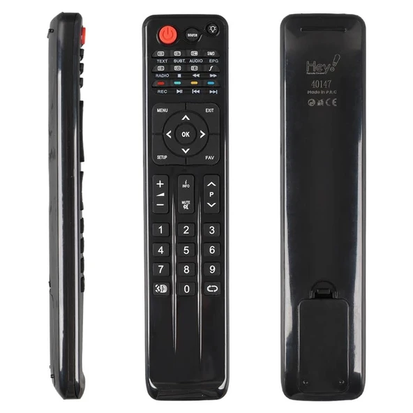 Hey Sunny Axen Rc0256/01 Yazısız 3D Tuşlu Lcd Led Tv Kumanda ürün görseli 1