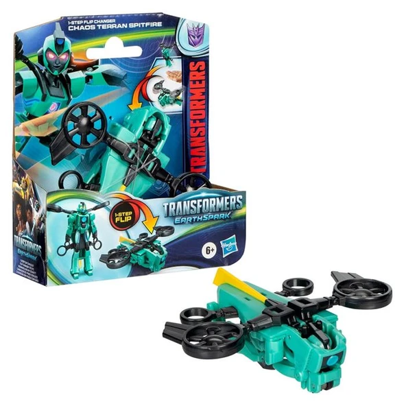 Transformers Earthspark Tek Adımda Dönüşen Figür F6229 F8663 Chaos Terran Spitfire ürün görseli 1