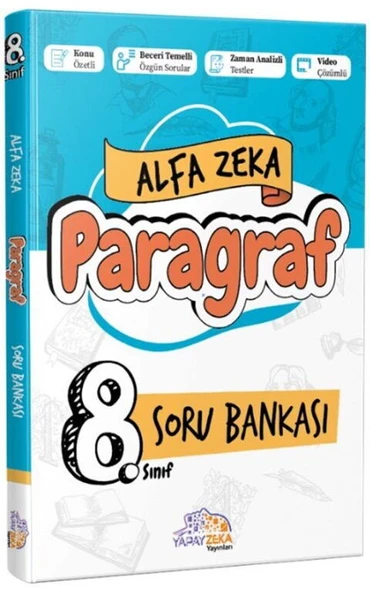 Yapay Zeka 8. Sınıf LGS Paragraf Alfa Zeka Soru Bankası ürün görseli 1