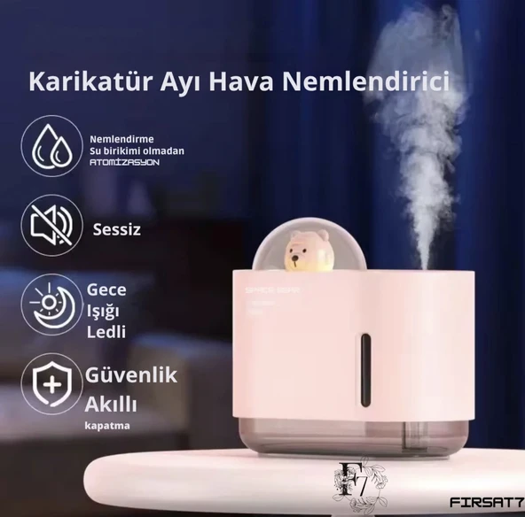 Dekoratif astronat ayı hava nemlendirici ürün görseli 1