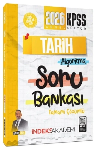 Kpss Gk Tarih Algoritma Çözümlü Soru Bankası İndeks akademi ürün görseli 1