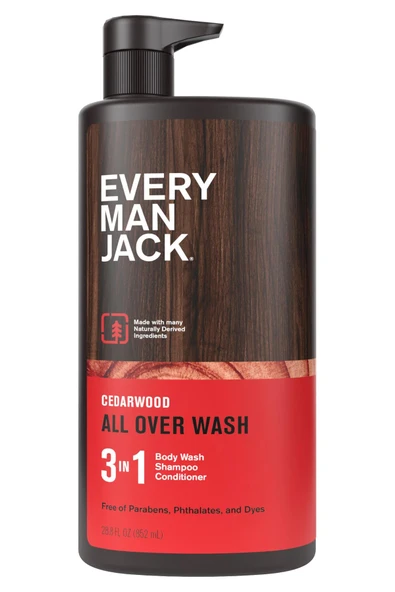 Every Man Jack Cedarwood 3’ü 1 Arada Şampuan Saç Kremi ve Duş Jeli 852ML ürün görseli 1