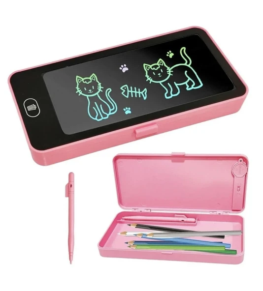 Writing Tablet Lcd 6,5 Inç Dijital Kalemli Çizim Yazı Tahtası Ve Kalemlik Grafik Not Eğitim Tableti ürün görseli 1