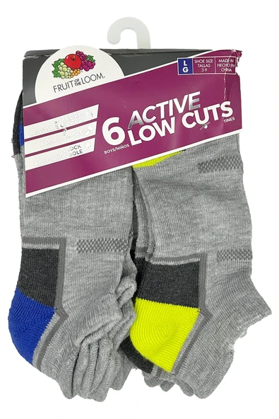 Fruit Of The Loom Active Low Cuts Çorap 6lı Paket (L) ürün görseli 1