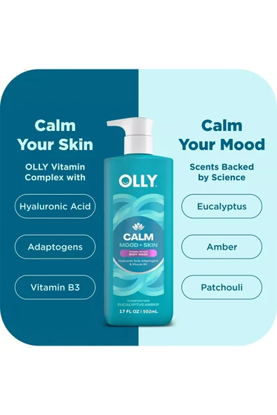 Olly Calm Mood + Skin Duş Jeli 502ML - Resim 3