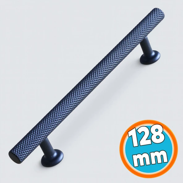 Mobilya Mutfak Dolabı Çekmece Dolap Kulpları Kapak Kulpu Kulbu Siyah 128 Mm-12.8 Cm Metal Kulp ürün görseli 1