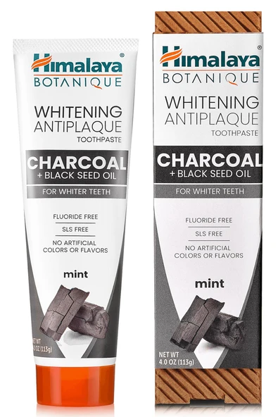 Himalaya Botanique Whitening Antiplaque Charcoal + Black Seed Oil Diş Macunu 113GR ürün görseli 1