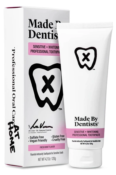 Made by Dentists Sensitive + Whitening Fresh Mint Diş Macunu 120GR ürün görseli 1