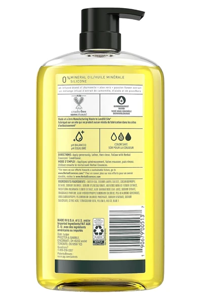 Herbal Essences Shine Brillance Chamomile Şampuan 865ML - Resim 2