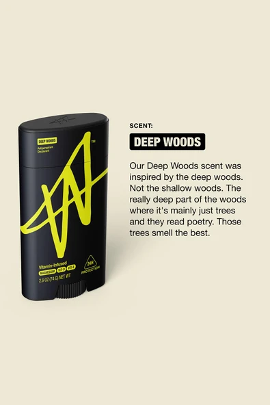 W Labs Deep Woods Antiperspirant Stick Deodorant 74GR - Resim 5