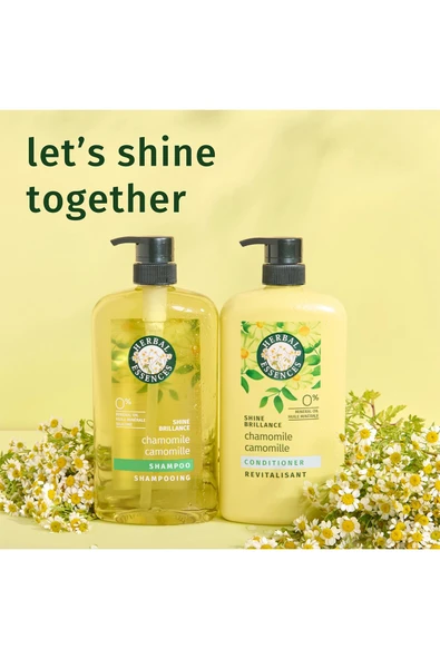 Herbal Essences Shine Brillance Chamomile Şampuan 865ML - Resim 8