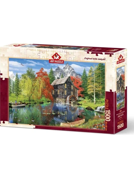 Art Puzzle Değirmen Kenarında Balık Avı 1500 Parça Puzzle - 4550 ürün görseli 1