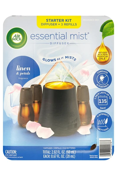 Air Wick Essential Mist Otomatik Hava Tazeleyici Kit Ferah ve Çiçek Yaprakları ürün görseli 1