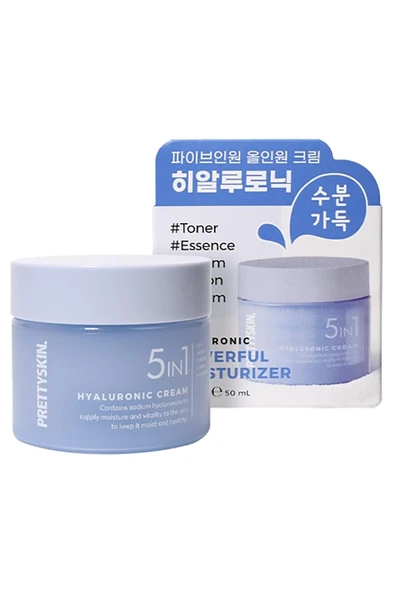 PrettySkin 5in1 Hyaluronic Nemlendirici Yüz Kremi 50ML ürün görseli 1