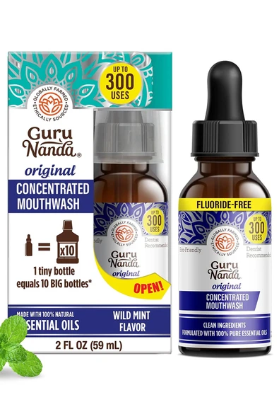 GuruNanda Original Wild Mint Flavor Konsantre Ağız Bakım Suyu 59ML ürün görseli 1
