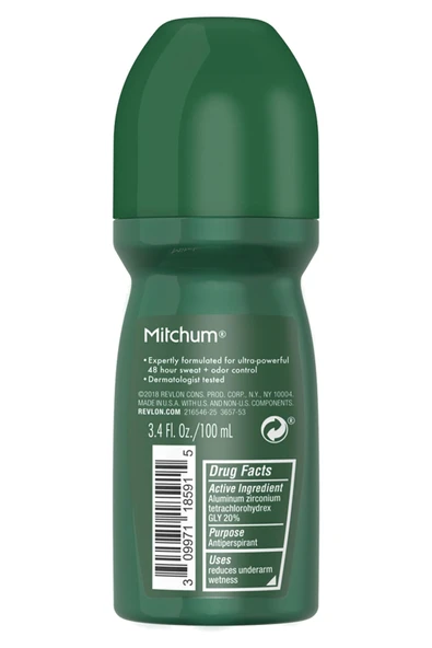 Mitchum Men Unscented Antiperspirant Roll-On Deodorant 100ML - Resim 2
