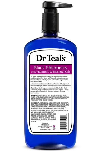 Dr.Teals Black Elderberry Vücut Şampuanı 710ML - Resim 2