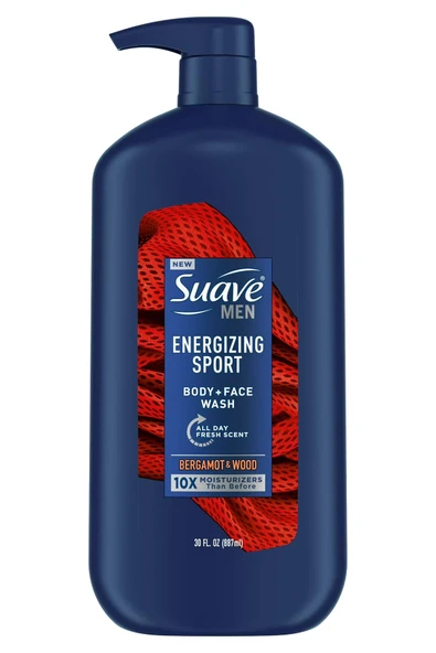 Suave Men Energizing Sport Vücut ve Yüz Yıkama Jeli 887ML ürün görseli 1